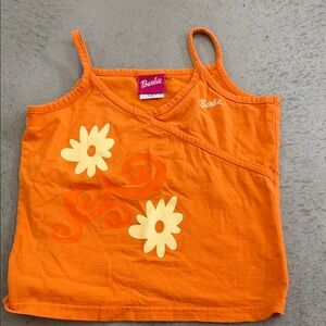 Barbie Orange Floral Tank Top